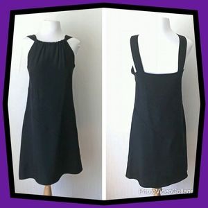 Sleeveless Black Shift Dress by Jean Michel
